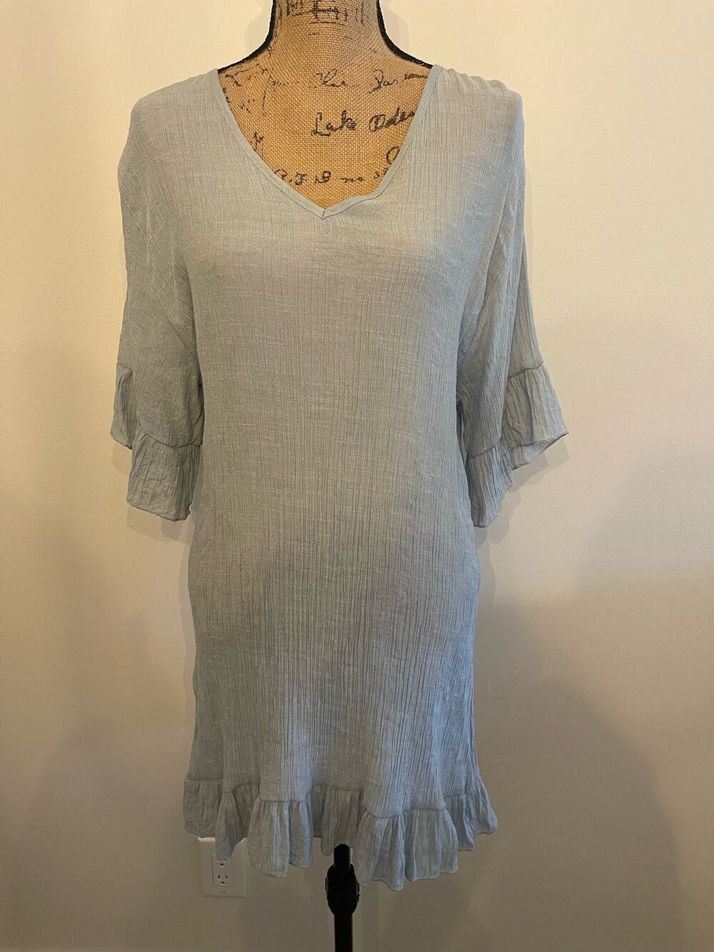 Ekouaer Light Blue Dress Size Medium